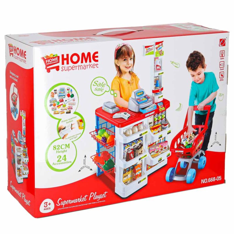 Sklep dla dzieci supermarket stragan wózek na zakupy akcesoria - obrazek 14