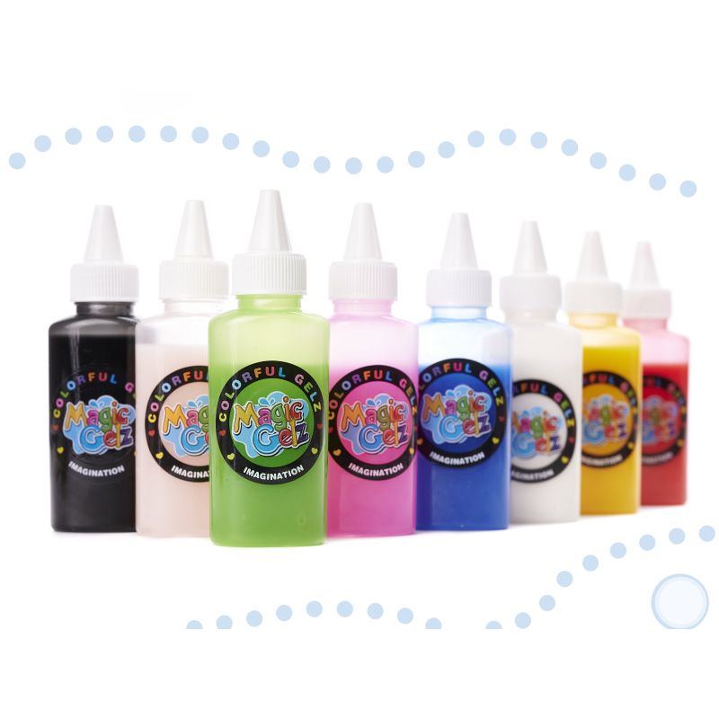 Klej żel kryształowy 3D crystal glue kreatywny zestaw w wiaderku 26el. - obrazek 4