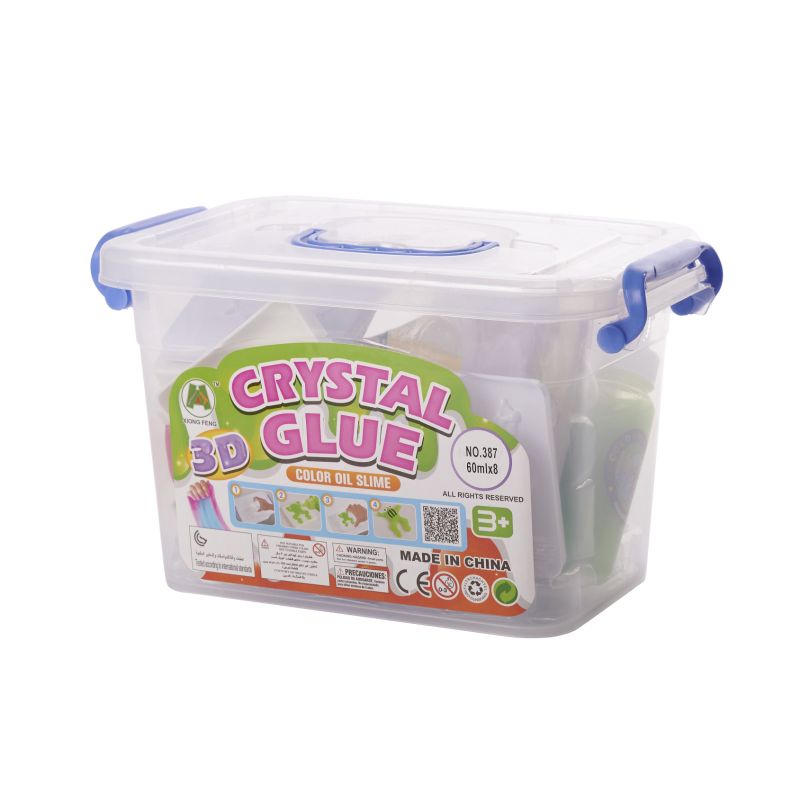 Klej żel kryształowy 3D crystal glue kreatywny zestaw w wiaderku 26el. - obrazek 6