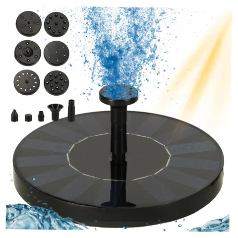 Fontanna solarna LUARO do oczka wodnego stawu do ogrodu pompa pływająca ogrodowa 16cm