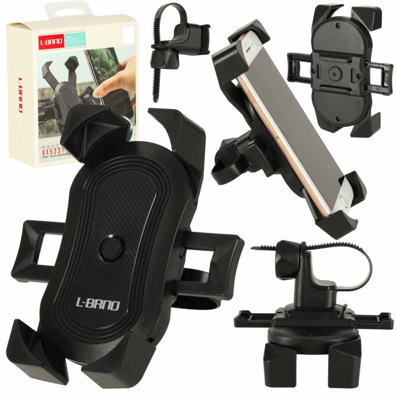 Uchwyt rowerowy na telefon do roweru motocyklowy hulajnogi wózka C51 solidny mocny - obrazek 13