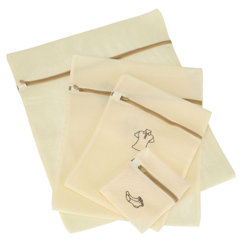 Worek siatka torba do prania bielizny ubrań spodni z zamkiem 6 szt - obrazek 4