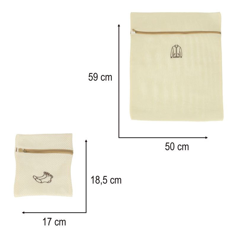 Worek siatka torba do prania bielizny ubrań spodni z zamkiem 6 szt - obrazek 6