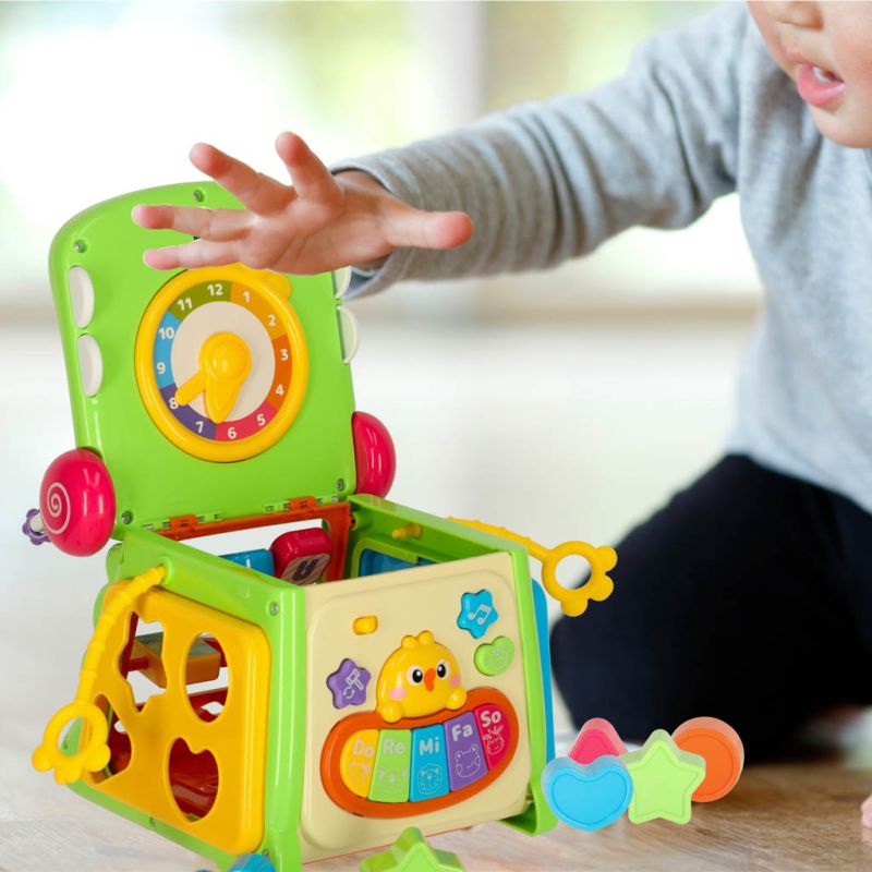 Kostka edukacyjna sorter z pianinkiem krokodyl 4w1 - obrazek 11