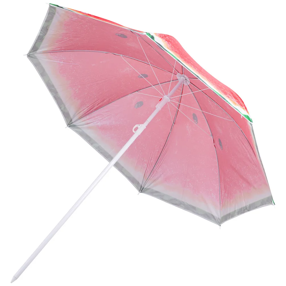 Parasol ogrodowy plażowy regulowany łamany 150cm arbuz UV - obrazek 4