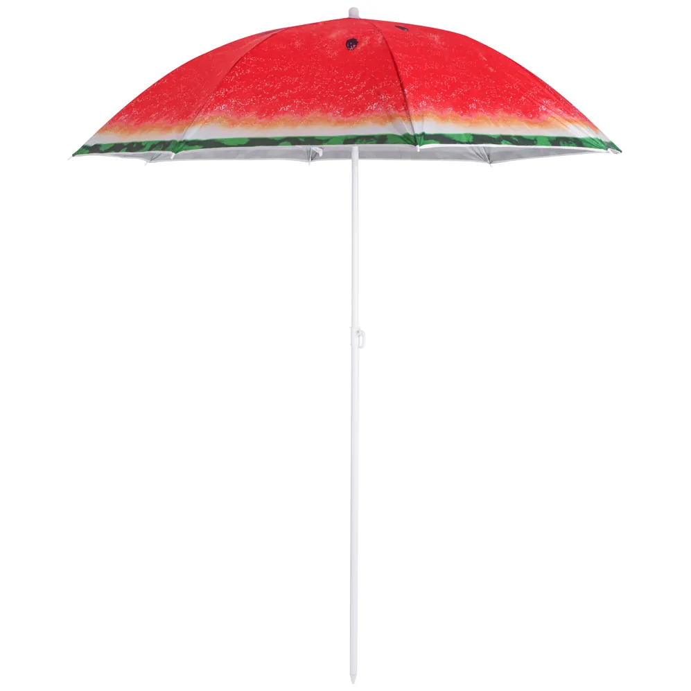 Parasol ogrodowy plażowy regulowany łamany 150cm arbuz UV - obrazek 6