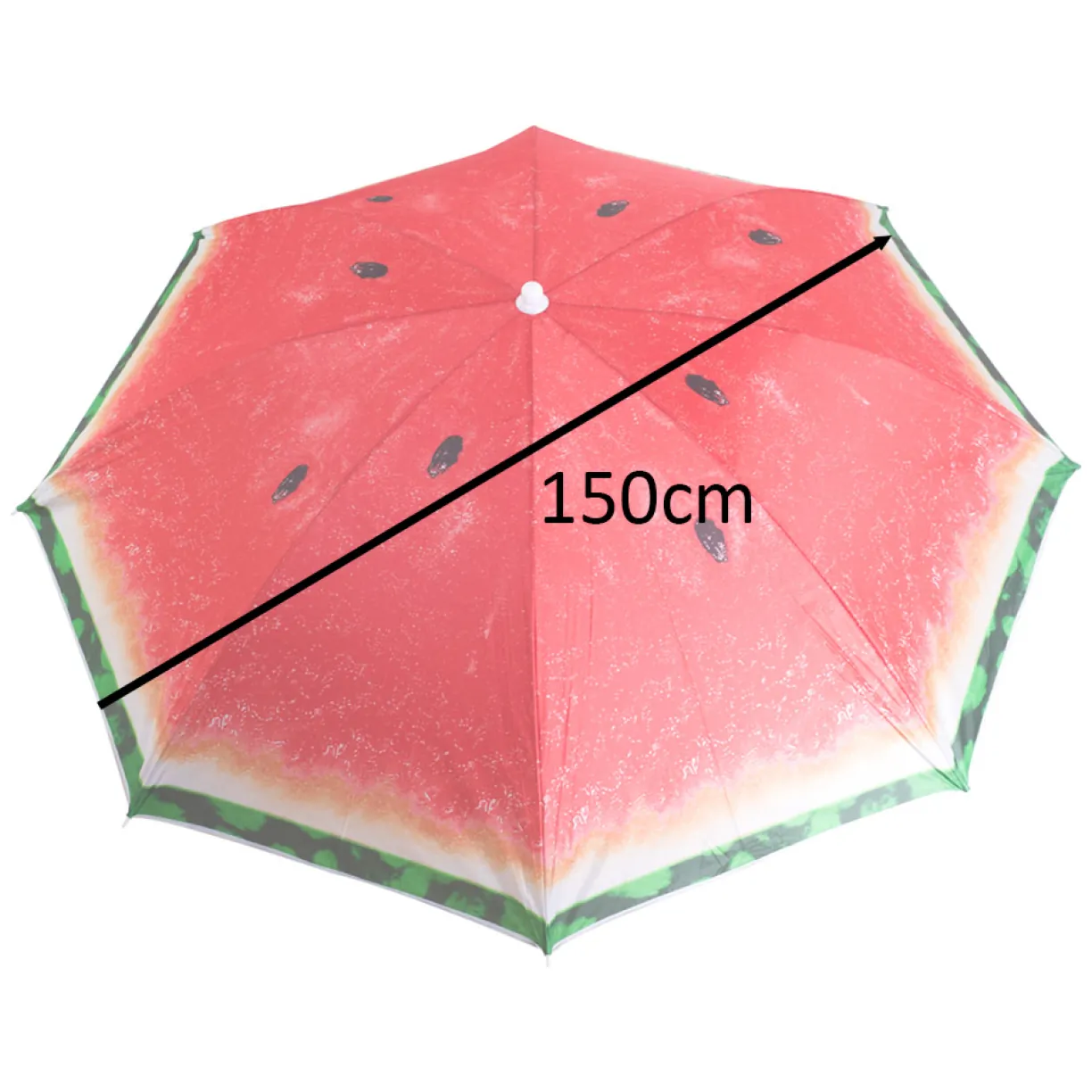 Parasol ogrodowy plażowy regulowany łamany 150cm arbuz UV - obrazek 7