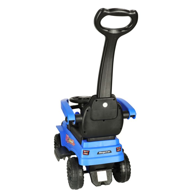 Jeździk pchacz samochód terenowy z dźwiękiem i światłami niebieski - obrazek 3