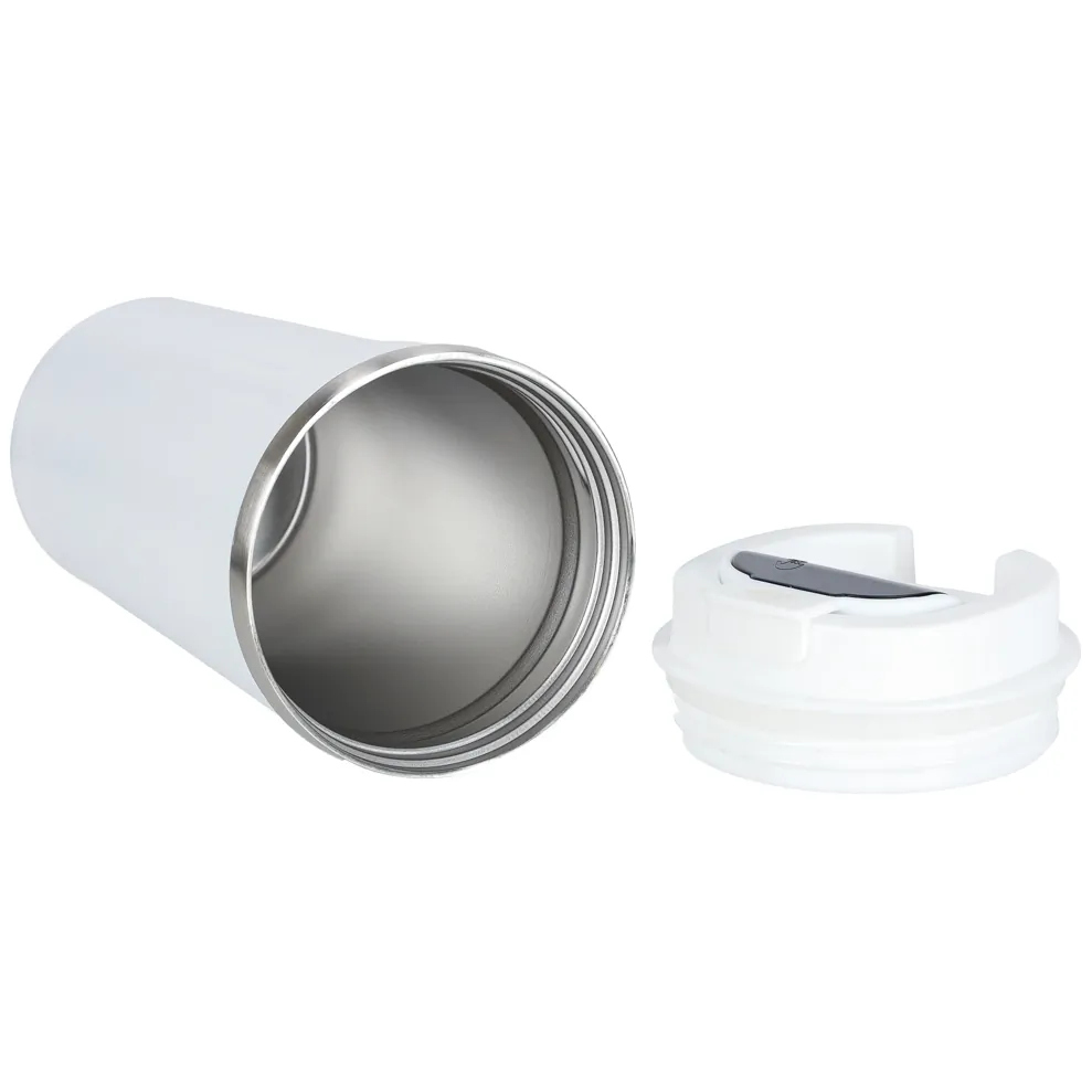 Kubek podróżny LED z ustnikiem 500ml biały - obrazek 3