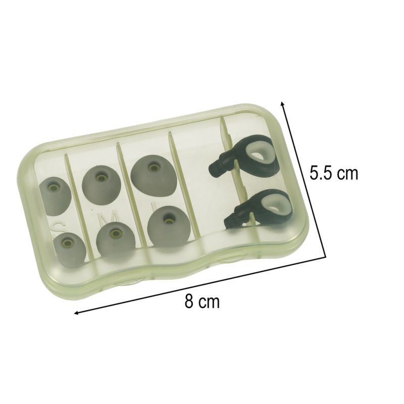 Zatyczki do uszu stopery silikonowe wyciszające redukcja szumów zestaw 3 rozmiary - obrazek 12