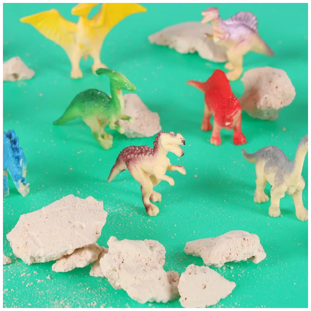 Dinozaury wykopaliska jajko XL dinozaura 12 figurek zestaw archeologiczny - obrazek 7