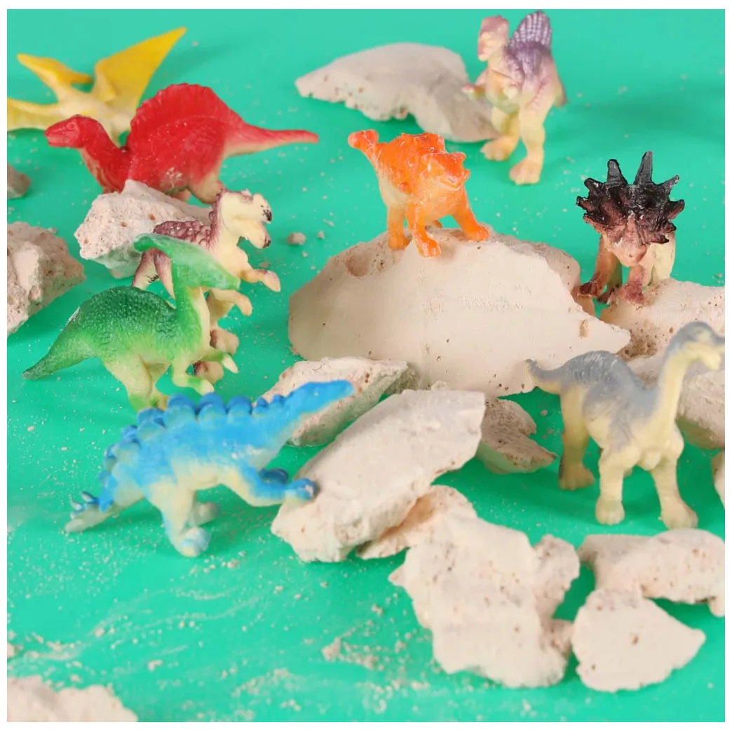 Dinozaury wykopaliska jajko XL dinozaura 12 figurek zestaw archeologiczny - obrazek 8