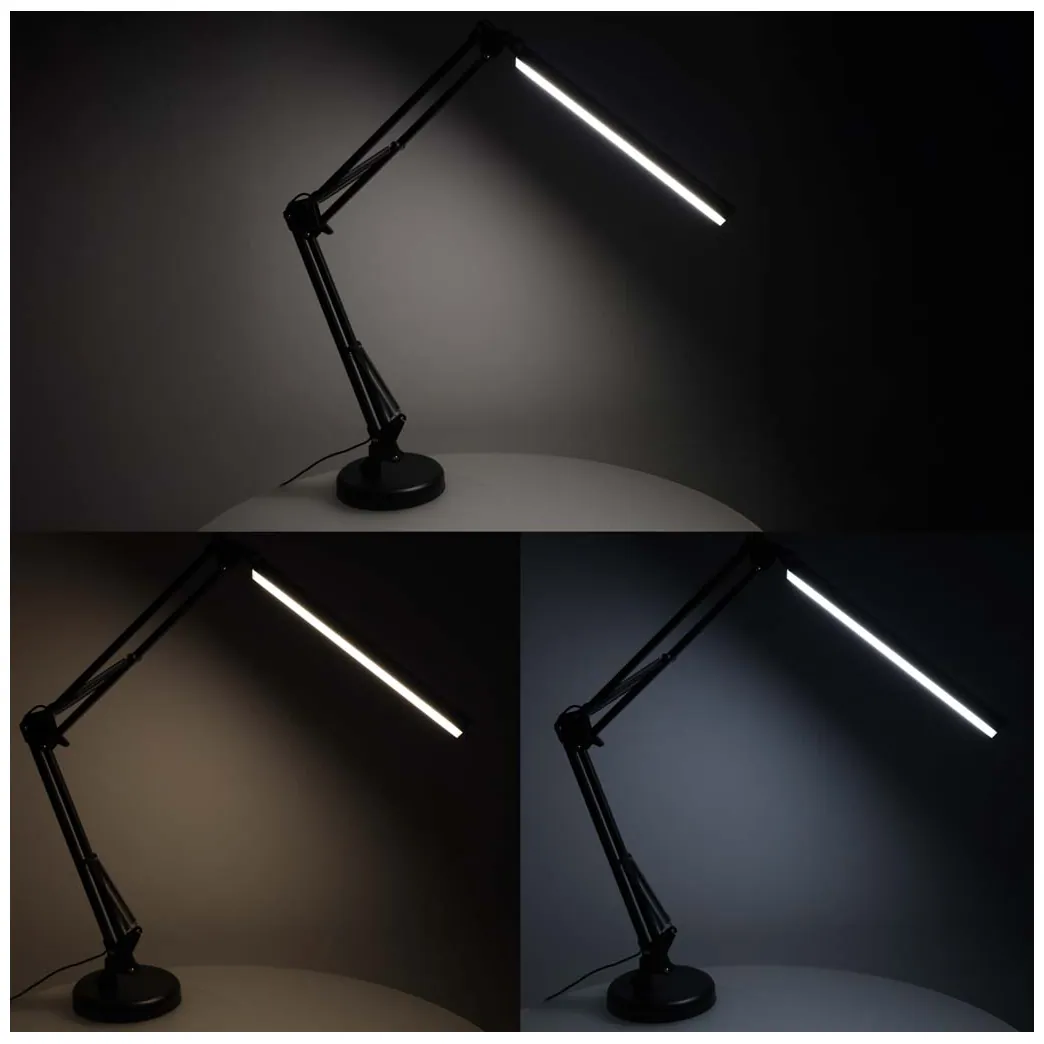 Lampka na biurko biurkowa LED USB obrotowy wysięgnik 2 sposoby mocowania - obrazek 11