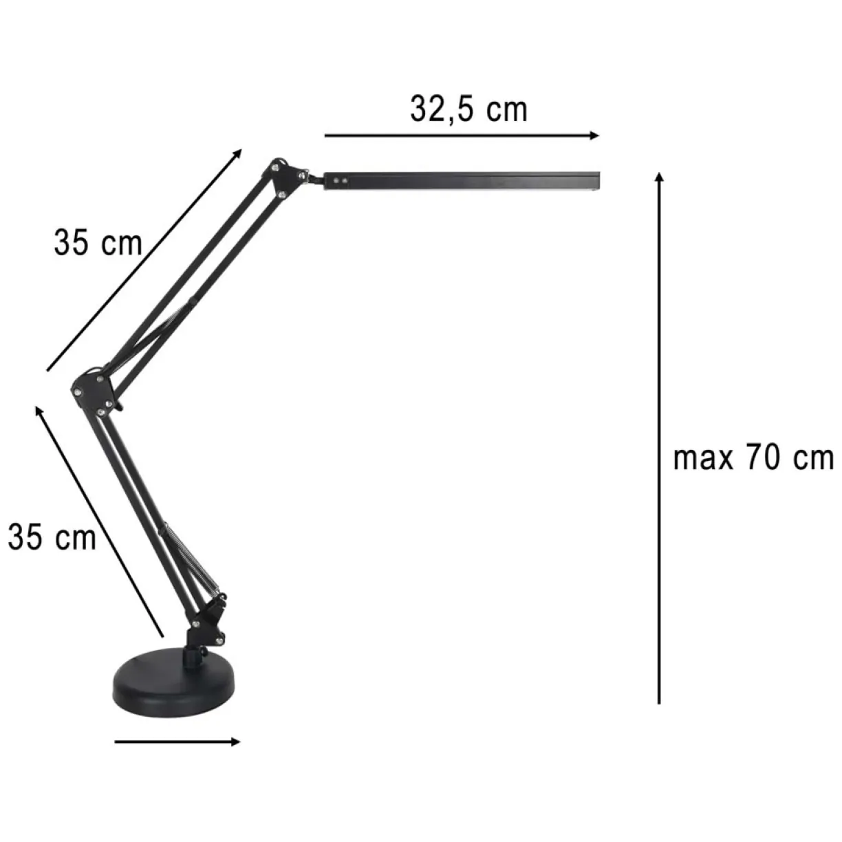 Lampka na biurko biurkowa LED USB obrotowy wysięgnik 2 sposoby mocowania - obrazek 13