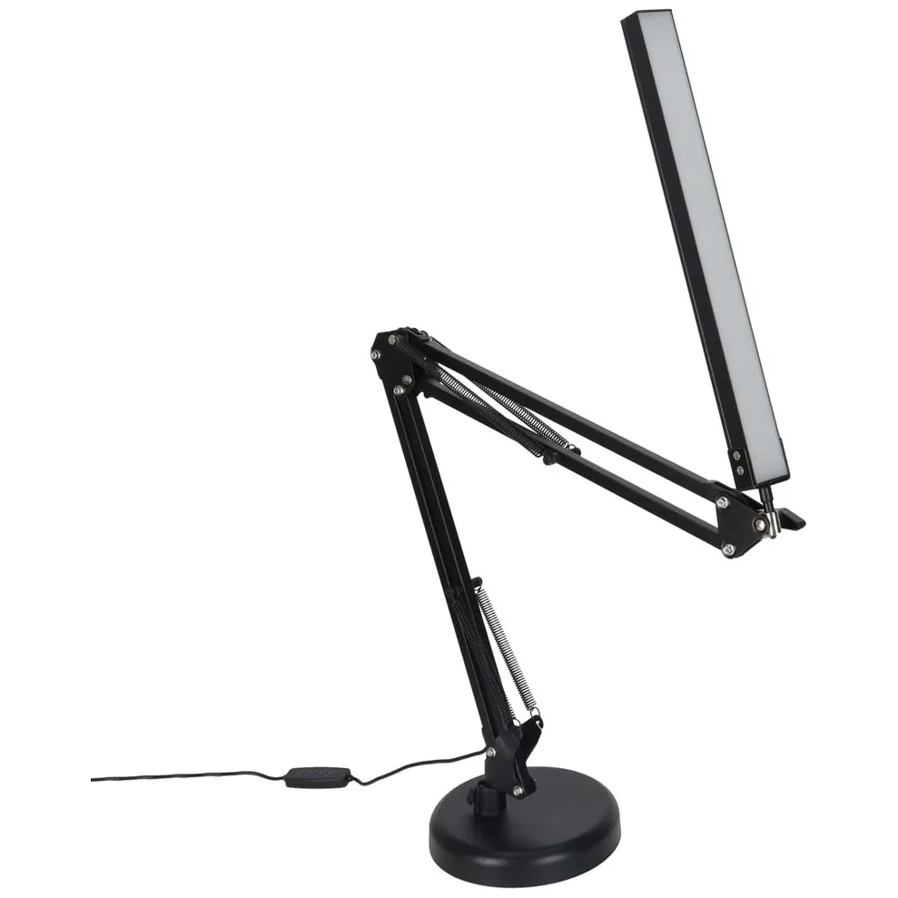 Lampka na biurko biurkowa LED USB obrotowy wysięgnik 2 sposoby mocowania - obrazek 3