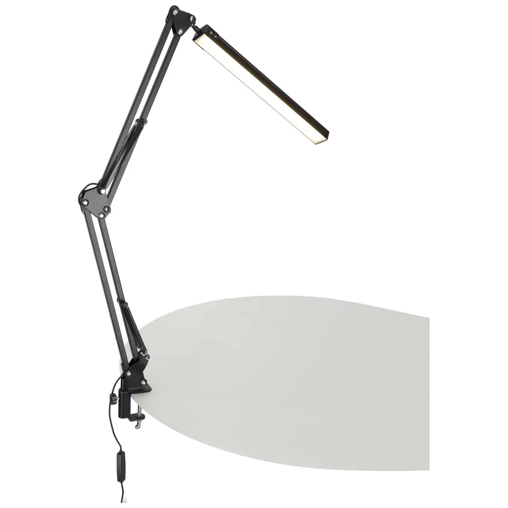 Lampka na biurko biurkowa LED USB obrotowy wysięgnik 2 sposoby mocowania - obrazek 5