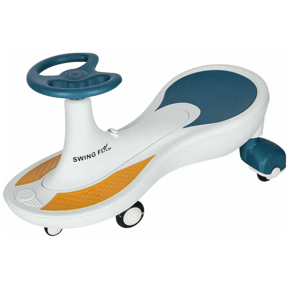 Jeździk grawitacyjny LED Swing Fix S4 świecące koła z muzyką grający 76cm niebiesko-biały max 100kg