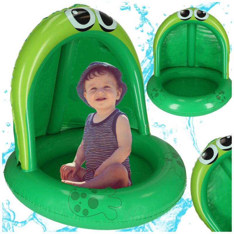 Basen dmuchany ogrodowy dla dziecka brodzik z daszkiem żaba 95cm - obrazek 6