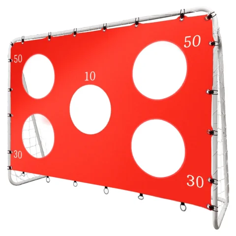 Bramka piłkarska do piłki nożnej dla dzieci treningowa 2w1 + mata celności 215 x 153 x 76 cm