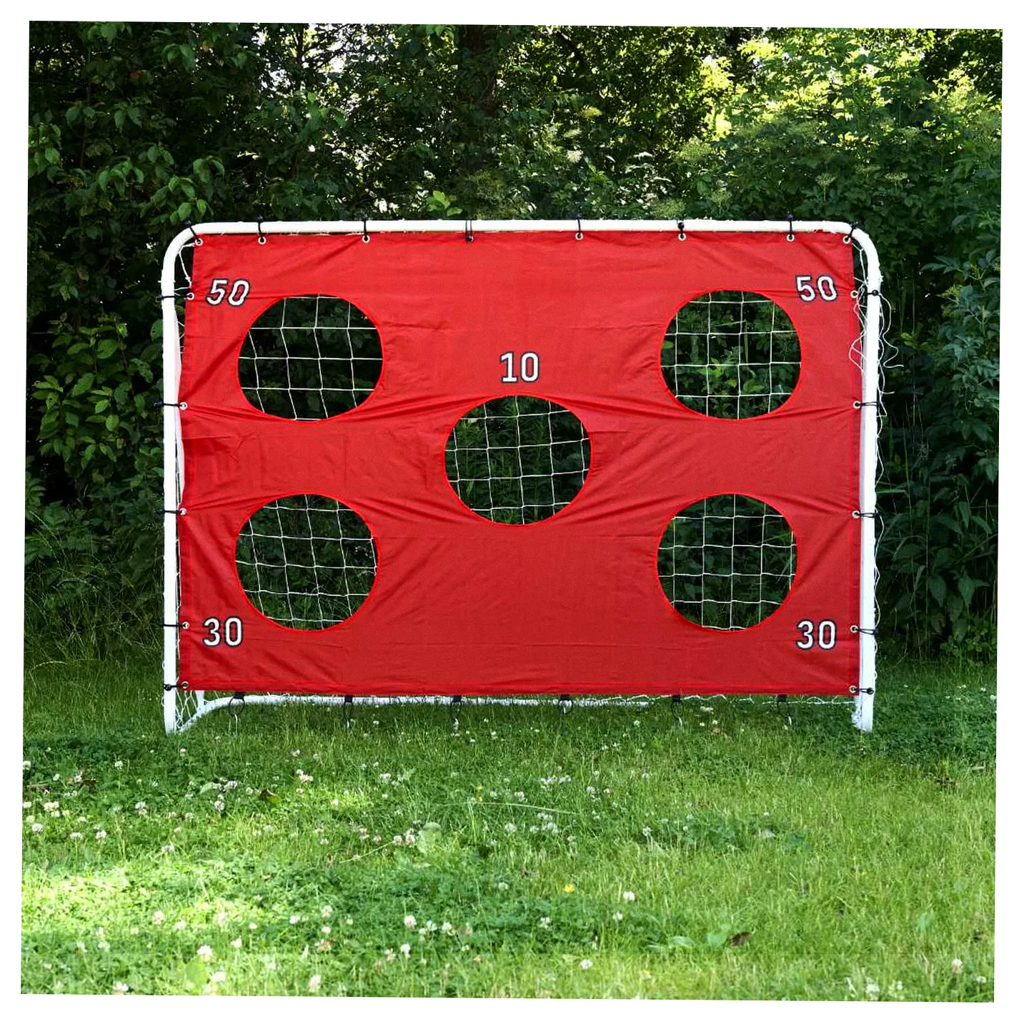 Bramka piłkarska do piłki nożnej dla dzieci treningowa 2w1 + mata celności 215 x 153 x 76 cm - obrazek 6
