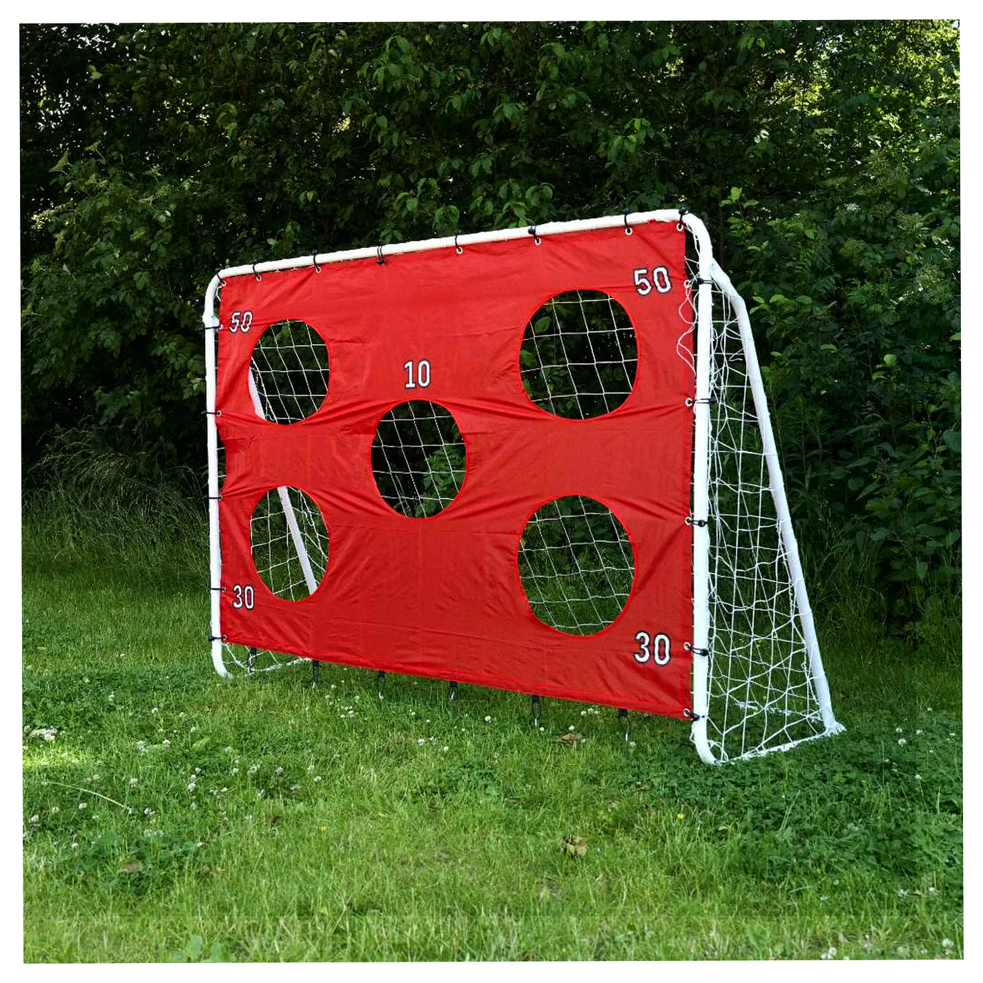 Bramka piłkarska do piłki nożnej dla dzieci treningowa 2w1 + mata celności 215 x 153 x 76 cm - obrazek 7