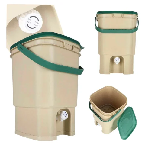 Kompostownik domowy LUARO pojemnik na kompost odpady kuchenne 15l