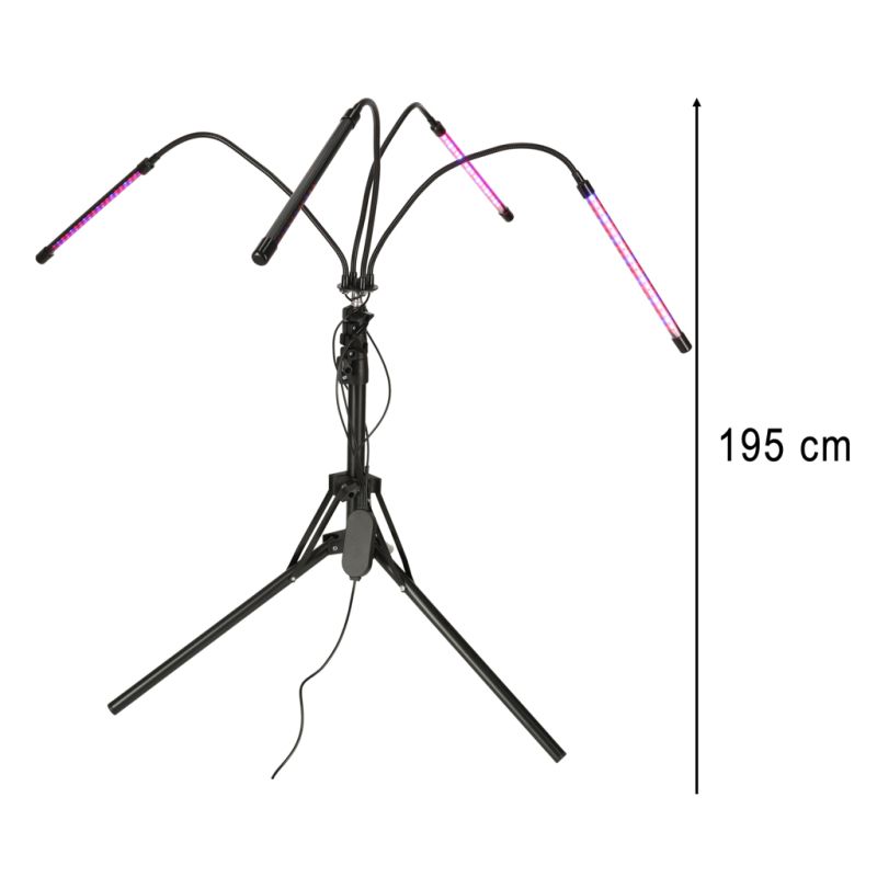 Lampa do roślin LED uprawy wzrostu panel na statywie 4x80LED - obrazek 17