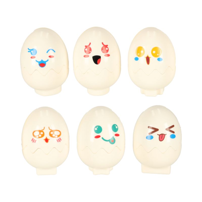 Układanka edukacyjna sorter dopasuj kształty jajka montessori zwierzątka 6 szt - obrazek 5