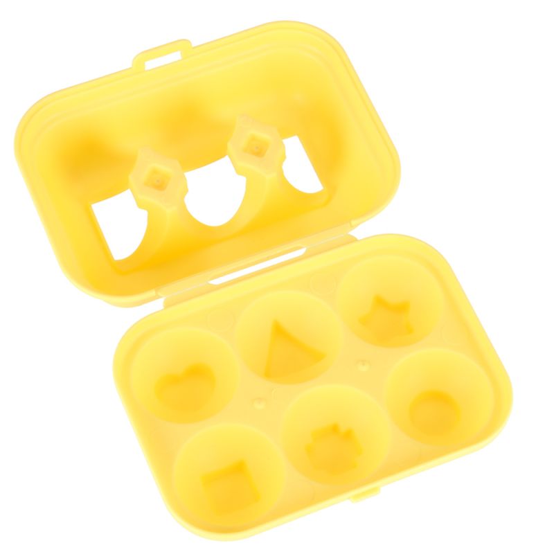 Układanka edukacyjna sorter dopasuj kształty jajka montessori zwierzątka 6 szt - obrazek 8