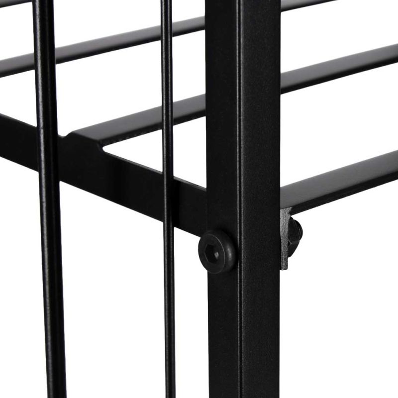 Stojak na drewno kominkowe regał metalowy akcesoria do kominka - obrazek 14