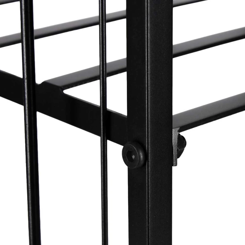 Stojak na drewno kominkowe regał metalowy akcesoria do kominka - obrazek 14