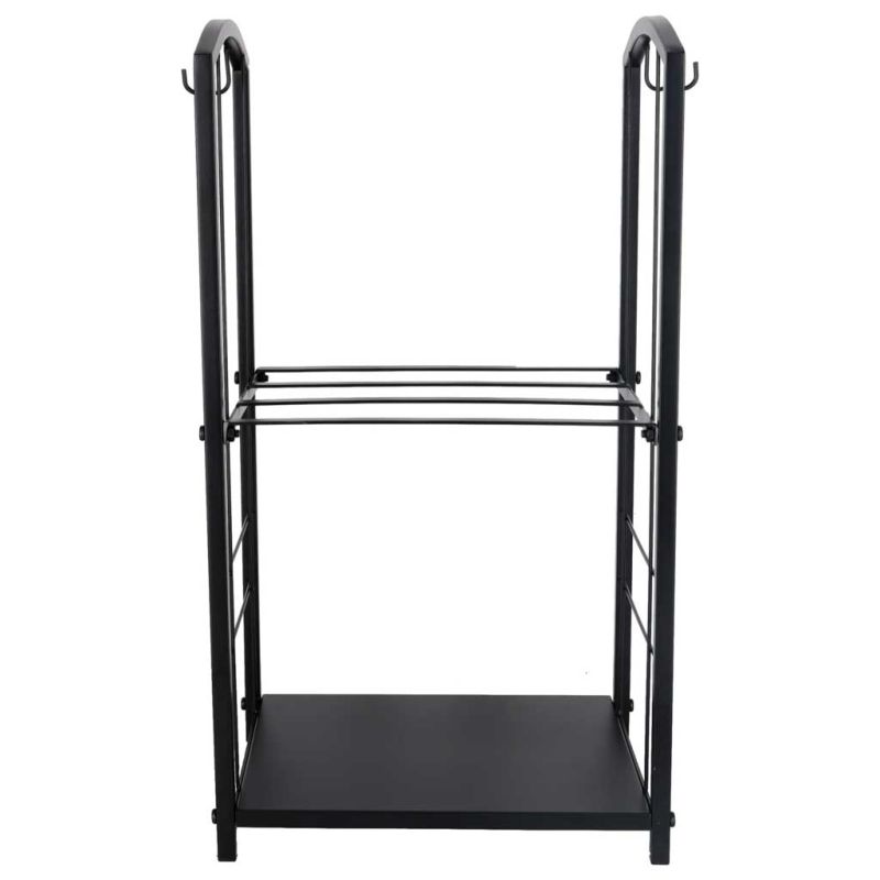 Stojak na drewno kominkowe regał metalowy akcesoria do kominka - obrazek 6