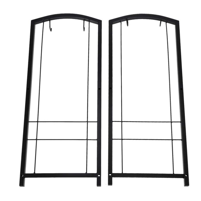 Stojak na drewno kominkowe regał metalowy akcesoria do kominka - obrazek 8