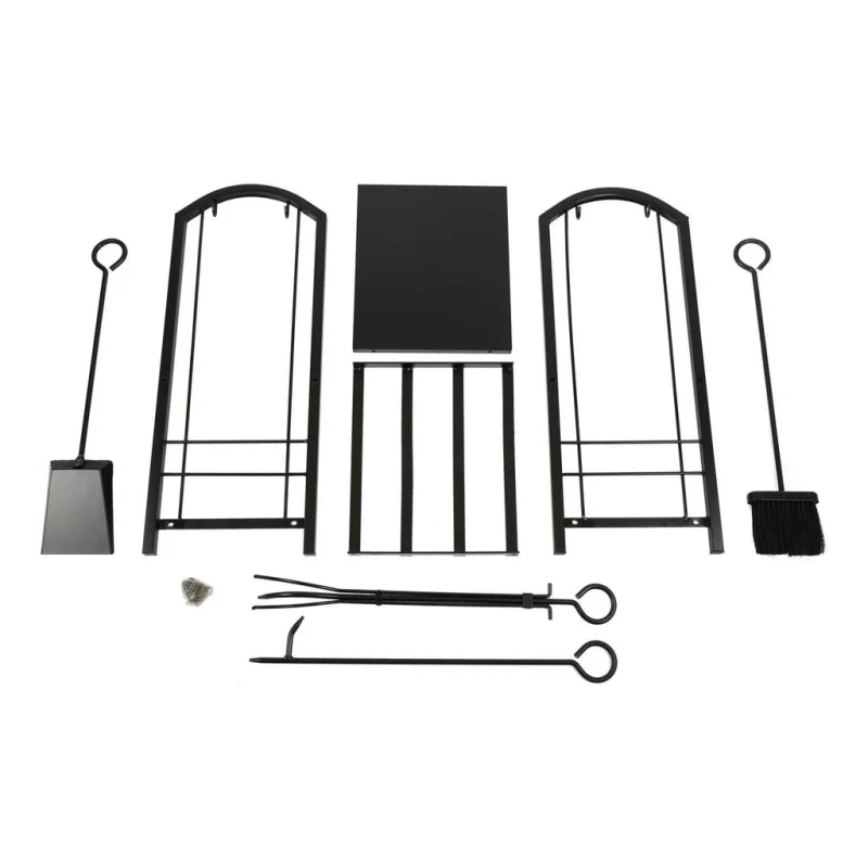 Stojak na drewno kominkowe regał metalowy akcesoria do kominka