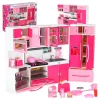 Mebelki dla lalek kuchnia 4 segmenty dźwięki LED 48cm