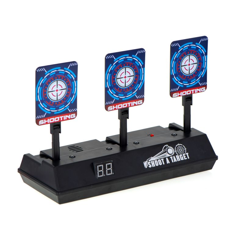 Tarcza do strzelania do wyrzutni karabinu elektroniczna strzelnica 3 cele licznik cyfrowy - obrazek 2