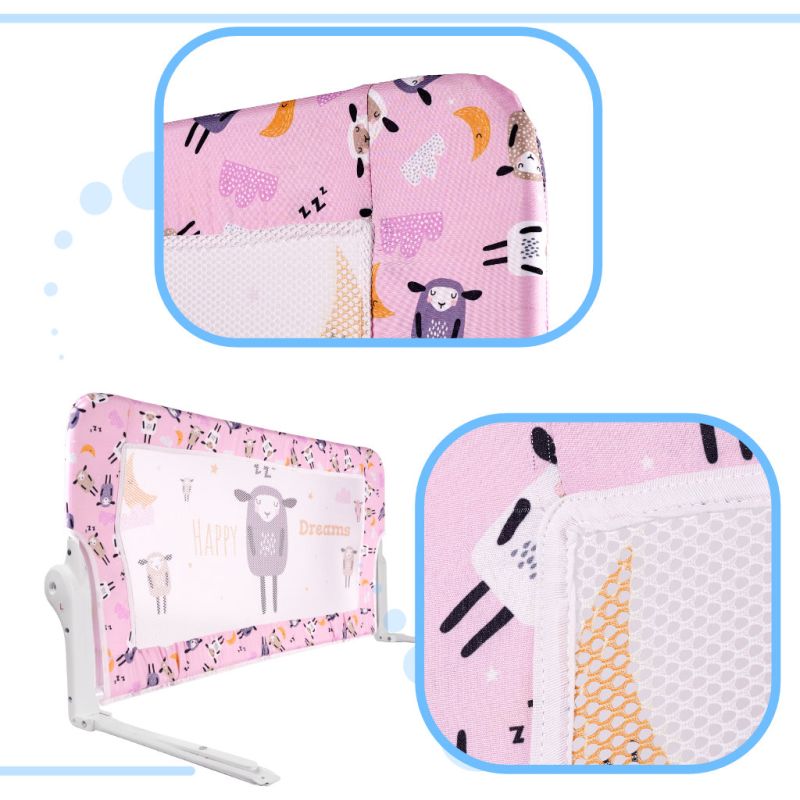 Barierka osłona ochronna do łóżka otwierana 90cm owieczka - obrazek 2