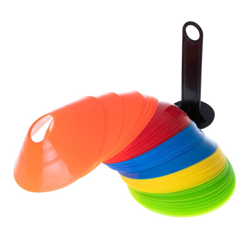 Pachołki treningowe piłkarskie do piłki nożnej elastyczne zestaw 50 sztuk - obrazek 2