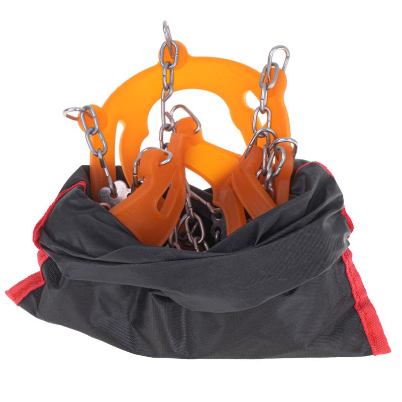 Raczki na buty antypoślizgowe turystyczne z kolcami łańcuchy pokrowiec roz. 38-45 - obrazek 5