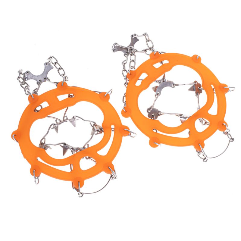 Raczki na buty antypoślizgowe turystyczne z kolcami łańcuchy pokrowiec roz. 38-45 - obrazek 7