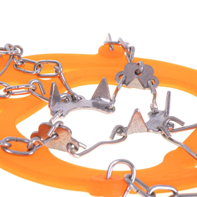 Raczki na buty antypoślizgowe turystyczne z kolcami łańcuchy pokrowiec roz. 38-45 - obrazek 9