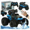 Samochód RC amfibia wodoodporny sterowany gestami ręką + 2 piloty niebieski