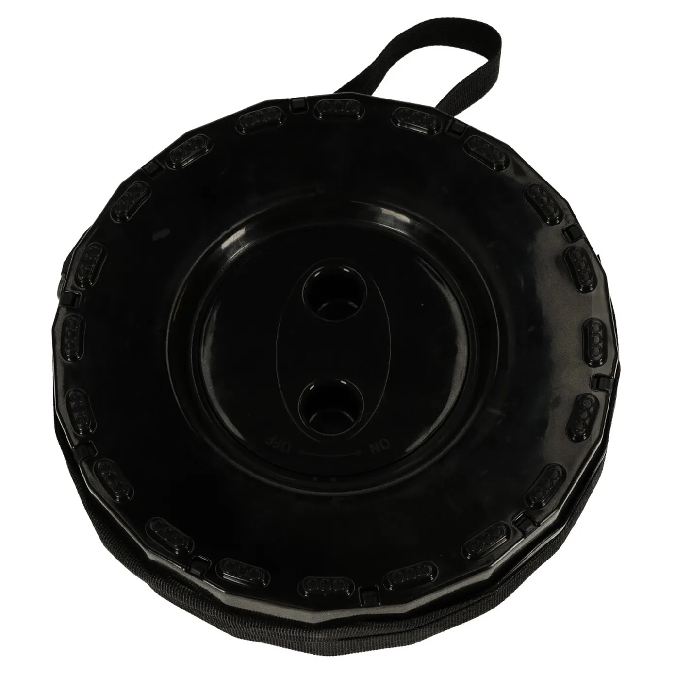 Krzesło składane taboret teleskopowy turystyczny przenośny czarny 200kg - obrazek 5