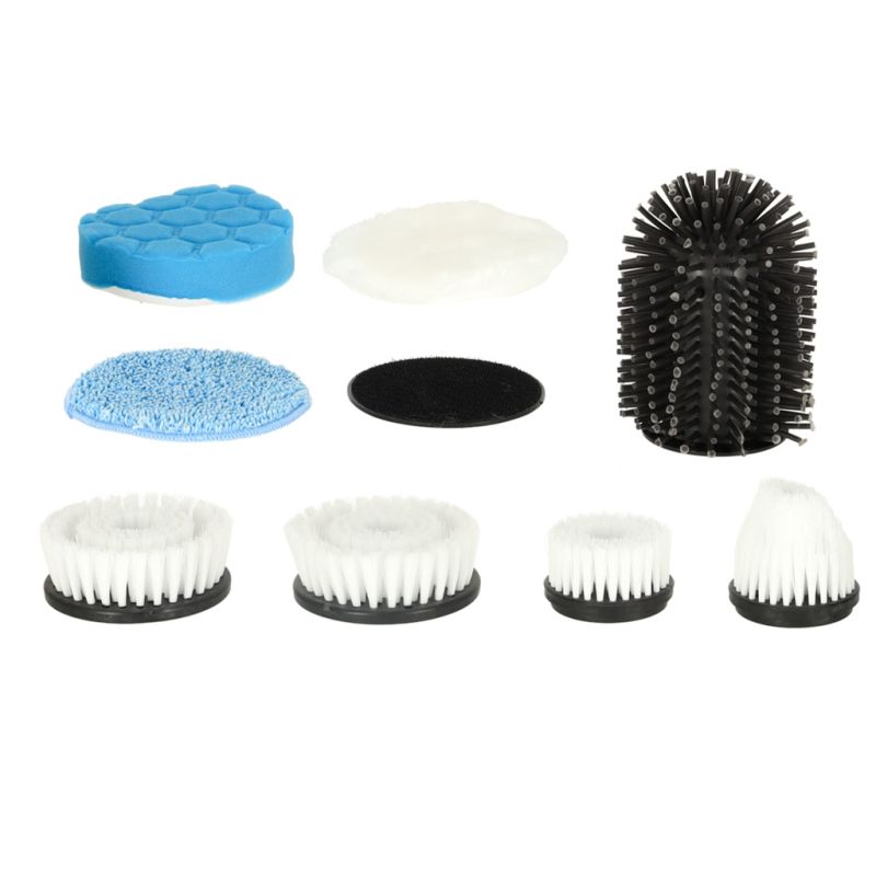 Mop obrotowy elektryczna szczotka do czyszczenia 9 głowicami szczotkującymi - obrazek 4