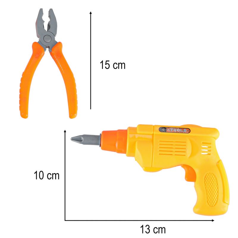 Narzędzia dla dzieci warsztat z narzędziami 48 elementów - obrazek 12