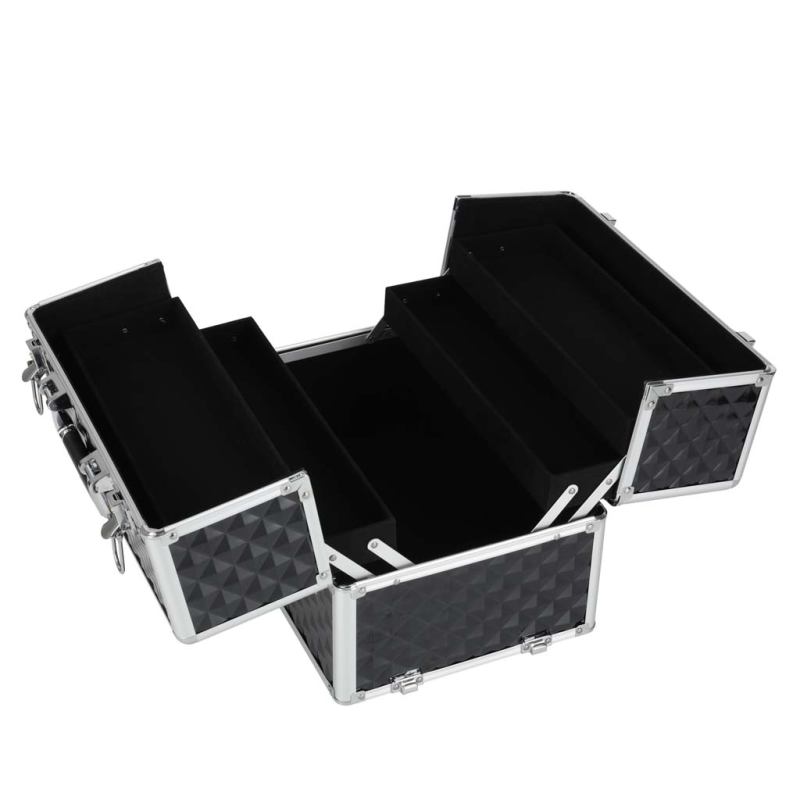 Kuferek na kosmetyki walizka organizer kosmetyczny XXL 3D - obrazek 7