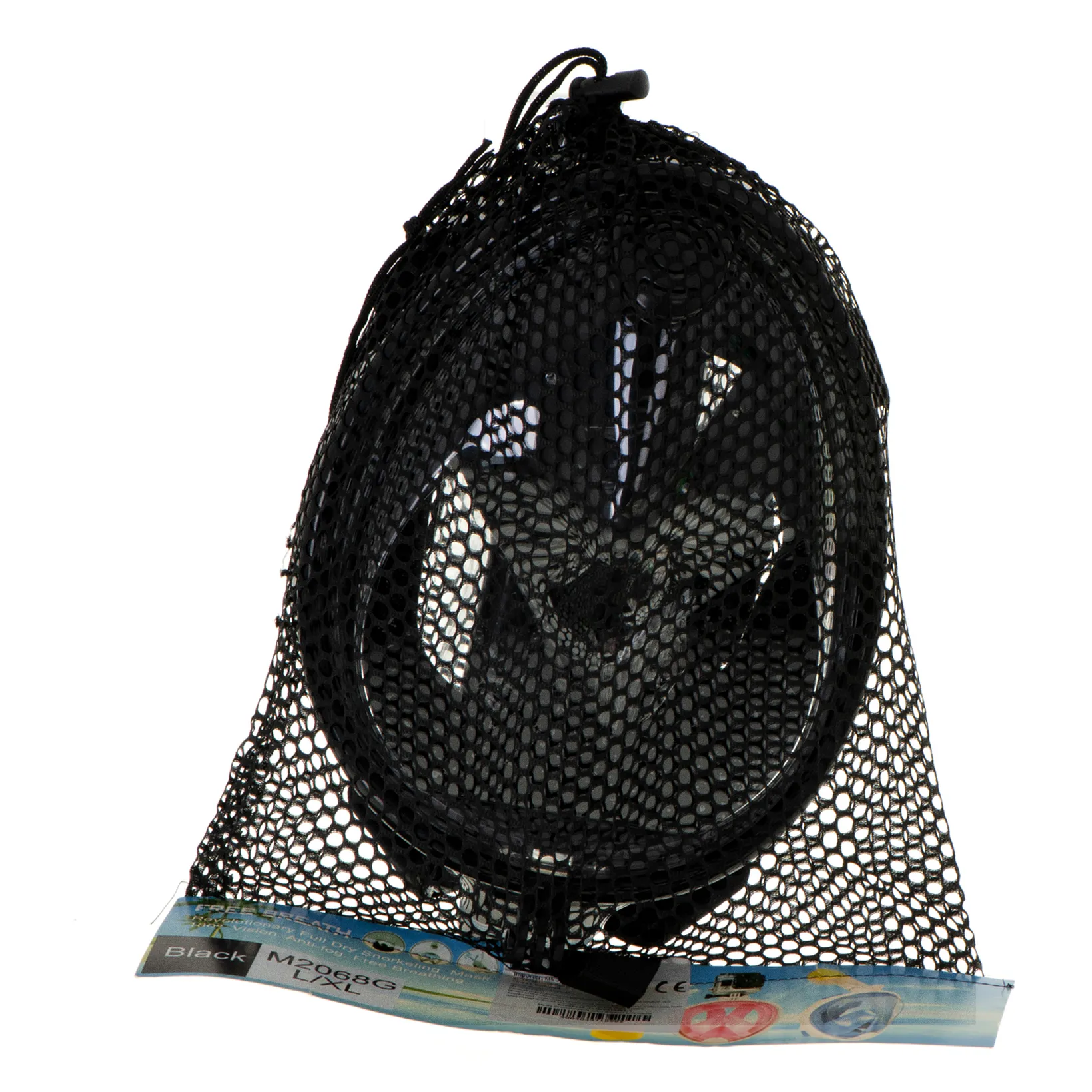 Maska do snurkowania pełna składana L/XL czarna - obrazek 7