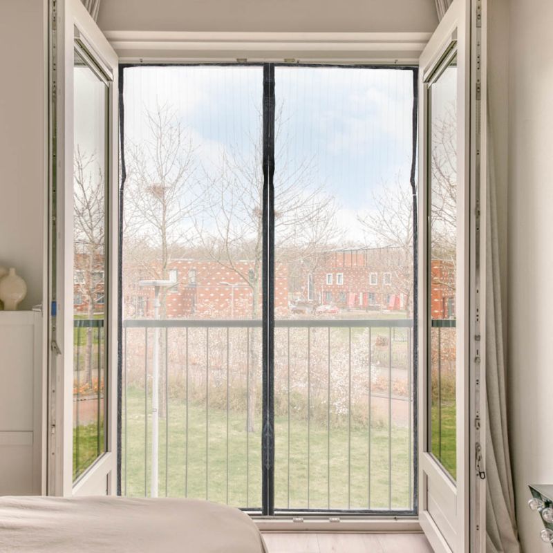 Moskitiera siatka magnetyczna LUARO na drzwi solidna mocny magnes 160x230cm - obrazek 11