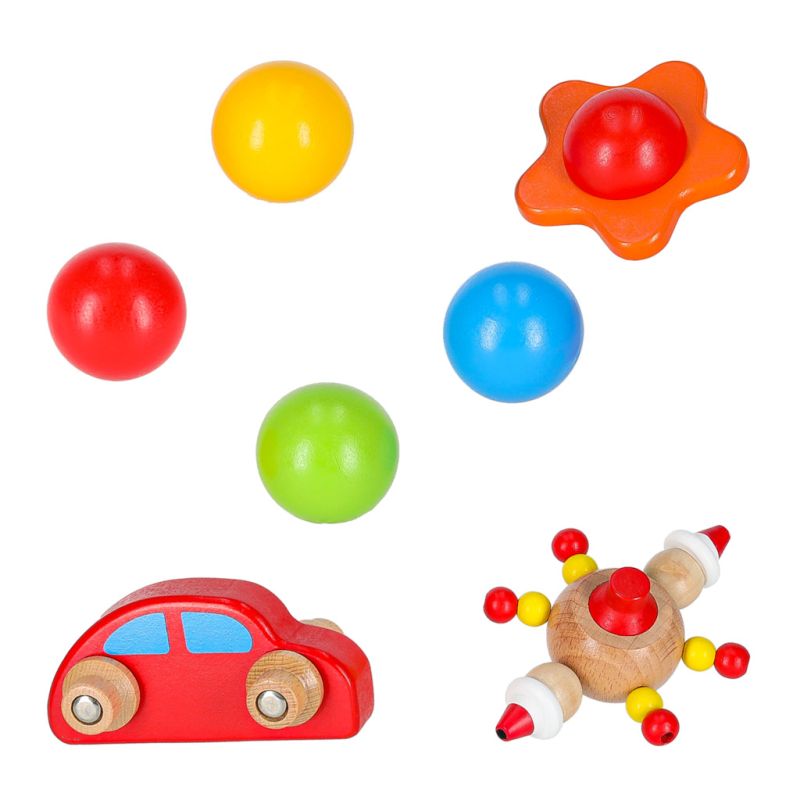 Tor kulkowy drewniany kulodrom montessori XXL - obrazek 7