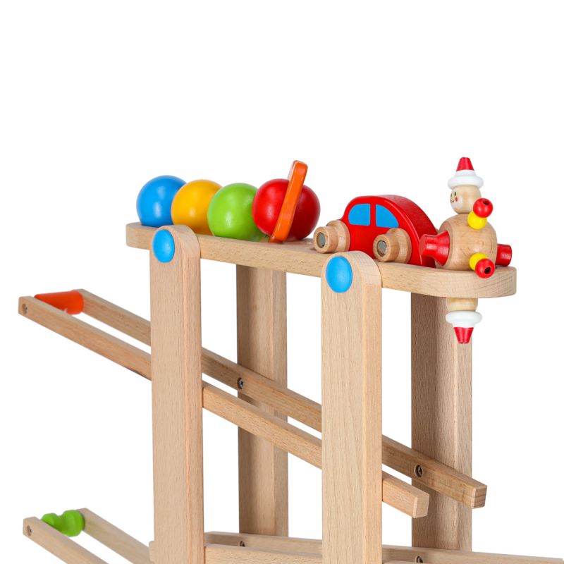 Tor kulkowy drewniany kulodrom montessori XXL - obrazek 8